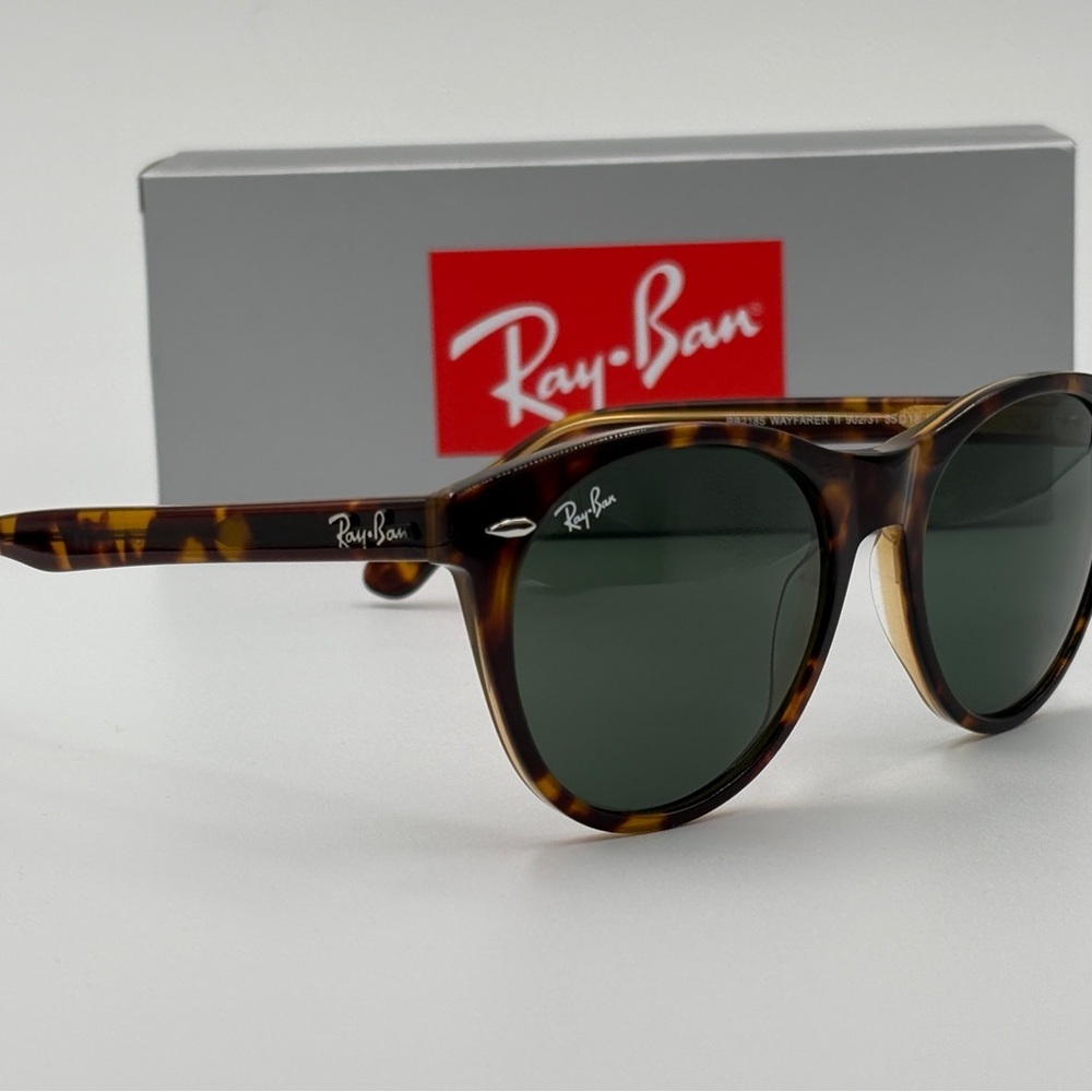 Ray-Ban Sunglasses RB2185 Tortoise Green G15 52-150 902/31 - Picture 5 of 9